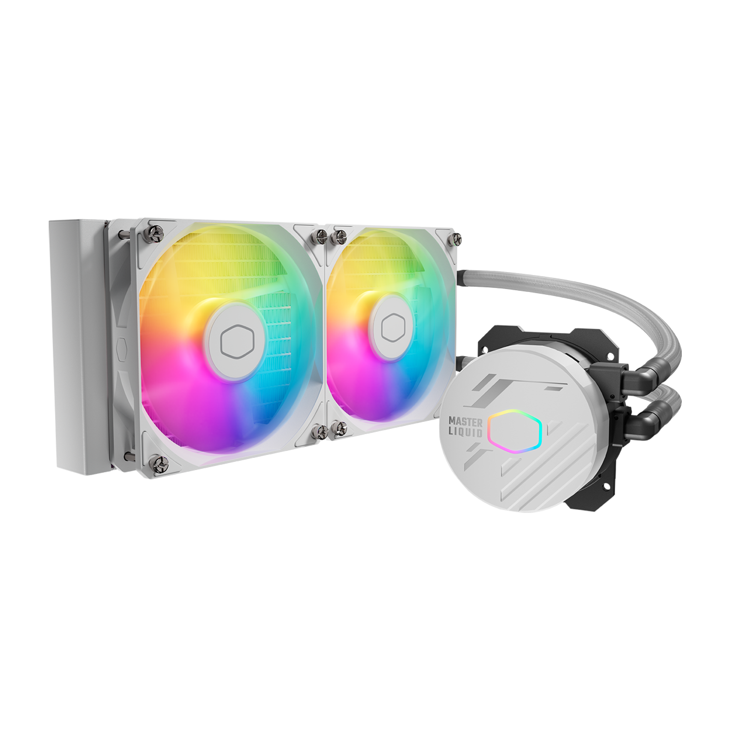WATER COOLING COOLERMASTER MASTERLIQUID 240L CORE WHITE ARGB